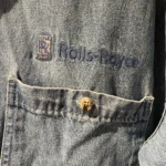 Thumbnail for Rolls-Royce – Embroidered denim shirt – Size G/L – Vintage