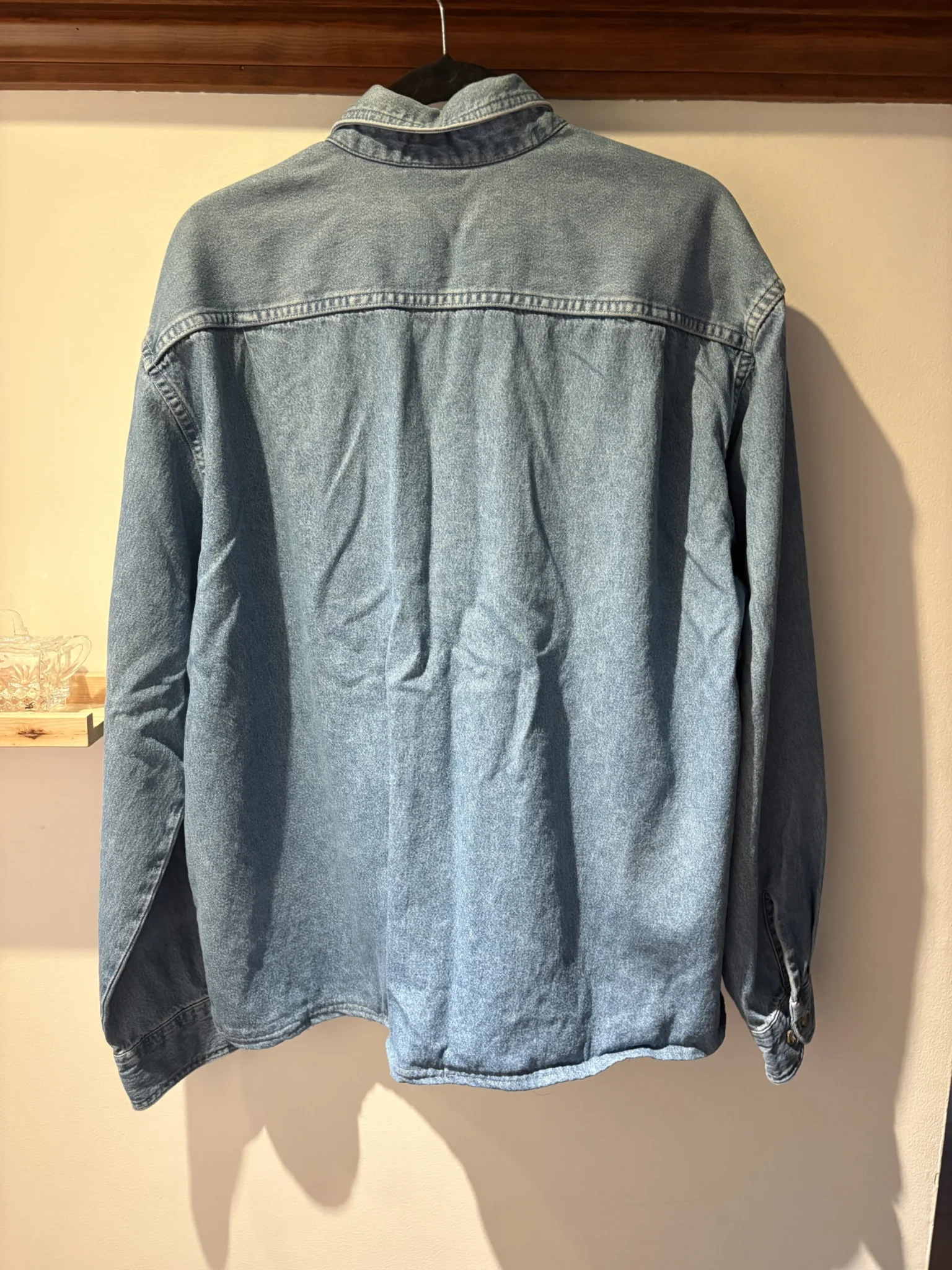 Image for Rolls-Royce – Embroidered denim shirt – Size G/L – Vintage