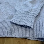 Thumbnail for Light mauve marled and speckled cardigan – Size L