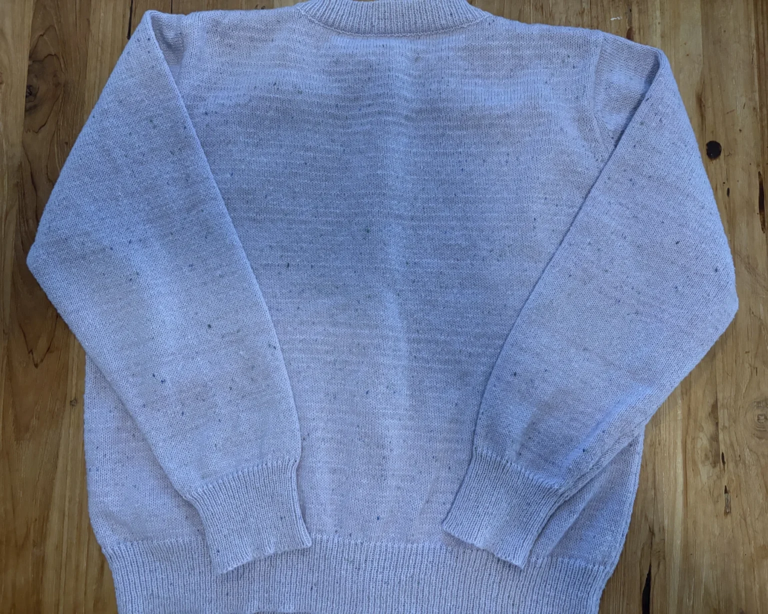 Image for Light mauve marled and speckled cardigan – Size L
