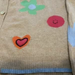 Thumbnail for Zaket & Plover – Flowers & Spots cotton-cashmere cardigan – Size L