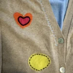 Thumbnail for Zaket & Plover – Flowers & Spots cotton-cashmere cardigan – Size L