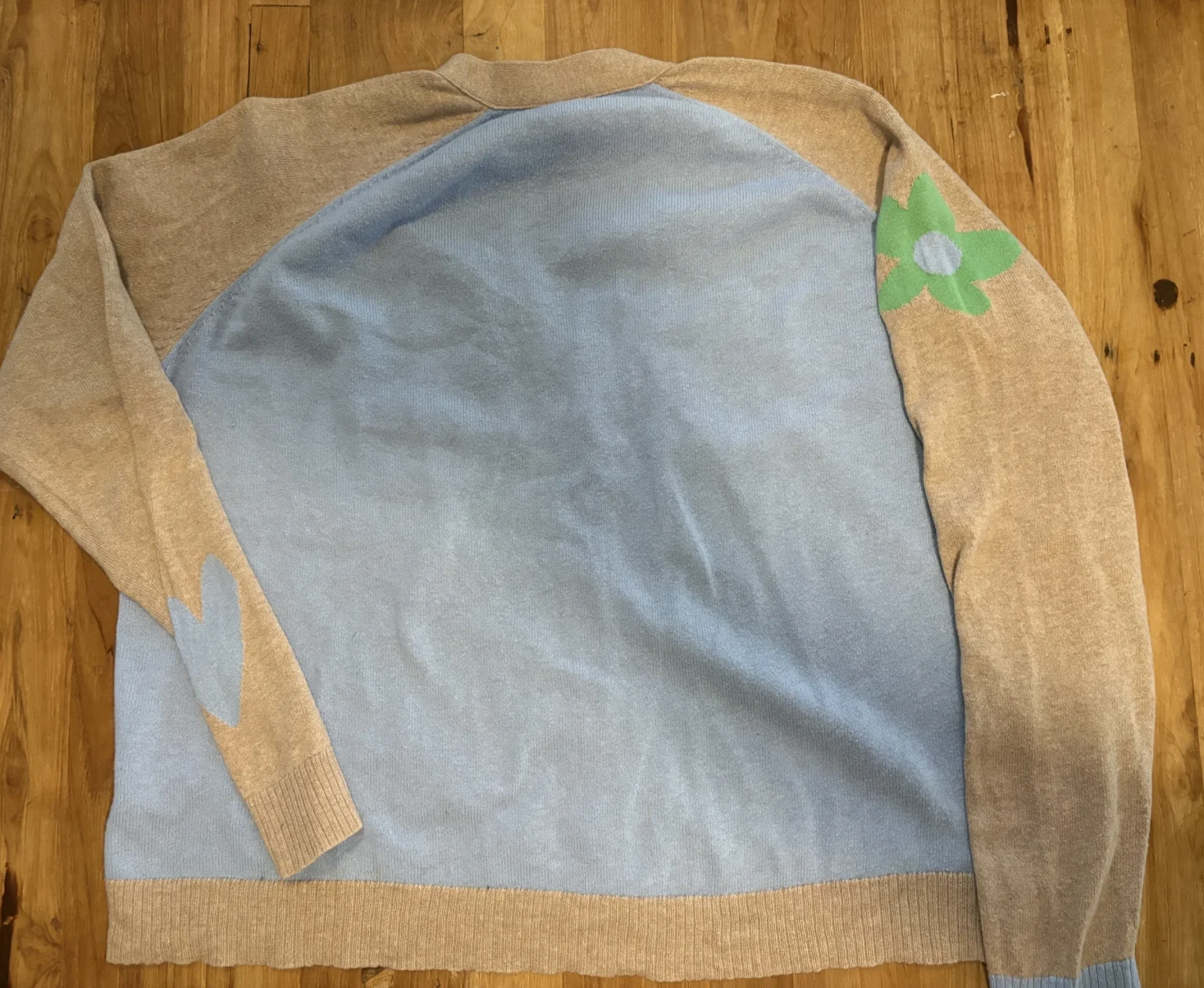 Image for Zaket & Plover – Flowers & Spots cotton-cashmere cardigan – Size L