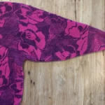 Thumbnail for Magnolia – Vintage floral jumper in fuchsia and plum – Lambswool and angora