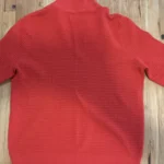 Thumbnail for Frank And Oak – Polo en maille texturée rouge corail – Taille L/G