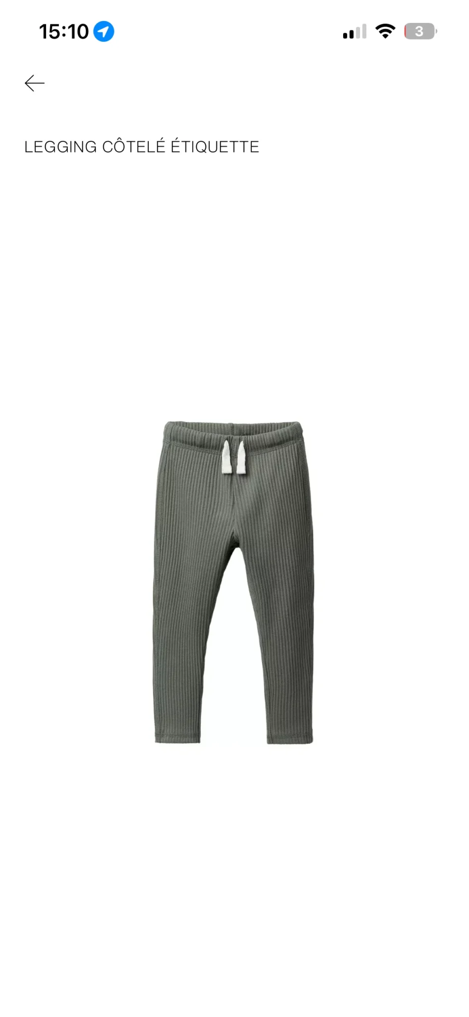 Image for Leggings, Zara, size 3T