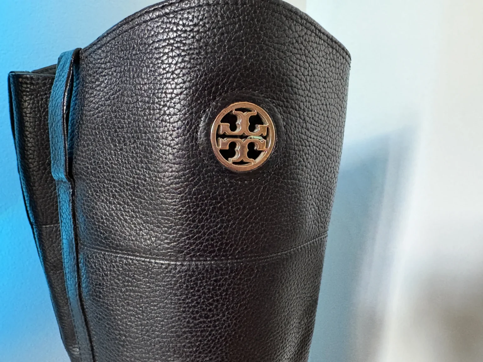 Image for Tory Burch – Bottes hautes cavalières noires – Taille 6½ M US
