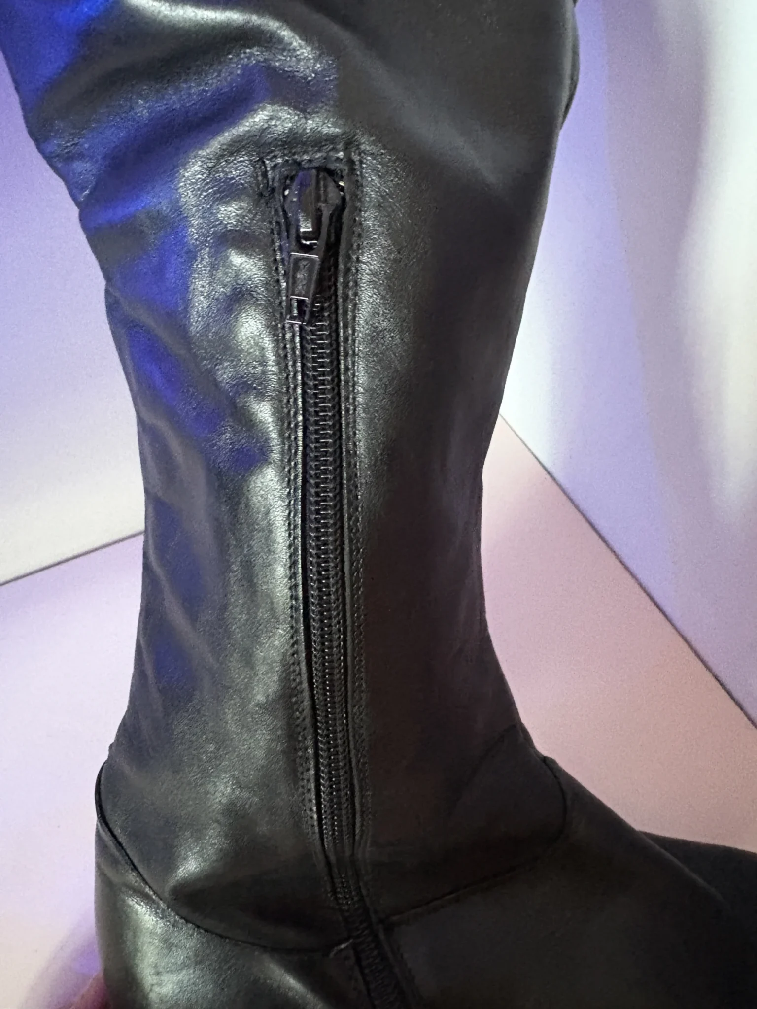 Image for Pertti Palmroth – Bottes hautes en cuir noir – Taille 10– Made in Finland