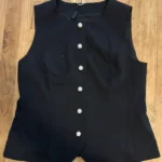 Featured thumbnail for Marc Cain Glam – veste sans manches noire – Taille N4