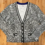Featured thumbnail for Marc Cain – Cardigan graphique noir, gris et ivoire – Taille N4