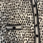 Thumbnail for Marc Cain – Cardigan graphique noir, gris et ivoire – Taille N4