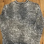 Thumbnail for Marc Cain – Cardigan graphique noir, gris et ivoire – Taille N4
