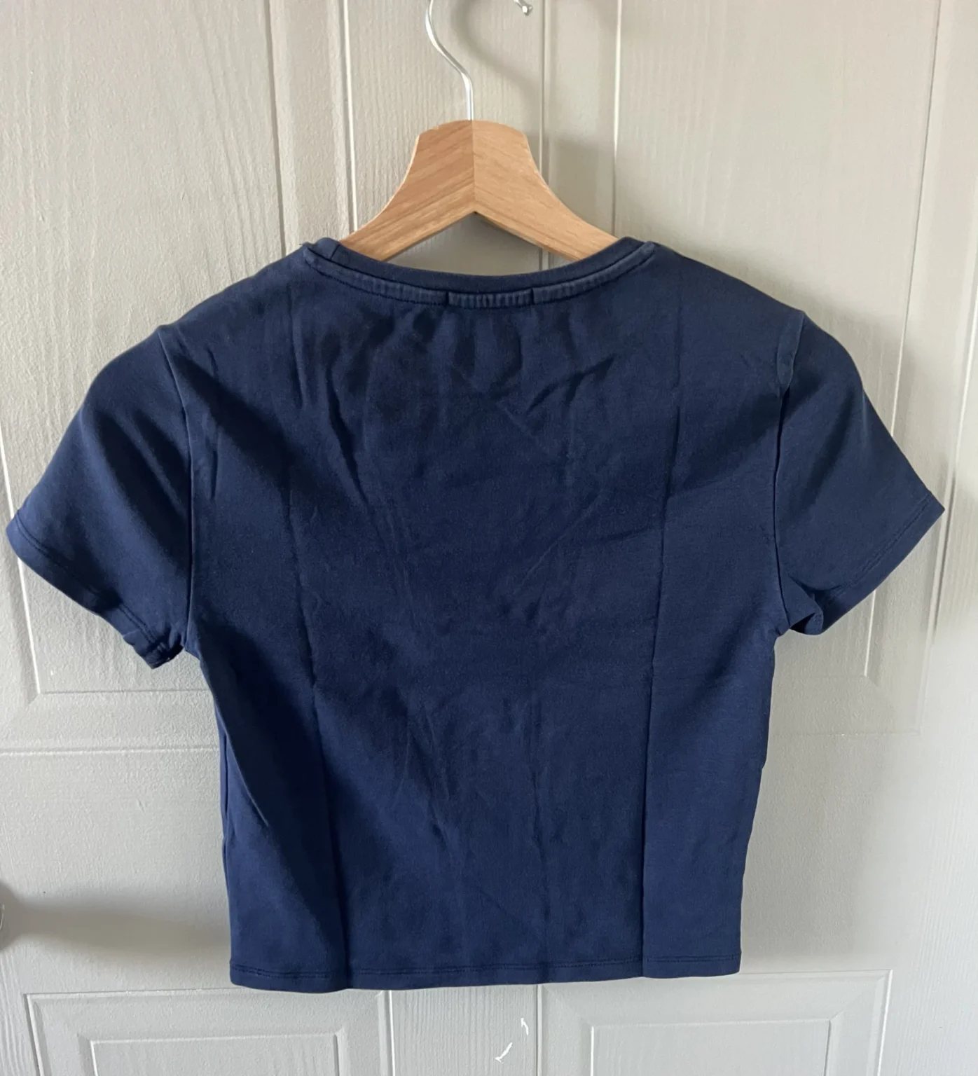 Image for T-shirt moulant bleu marine