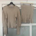 Featured thumbnail for 525 – Cream-coloured jumper and skirt set