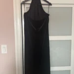 Thumbnail for Black vintage velvet dress