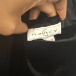 Thumbnail for Black vintage velvet dress