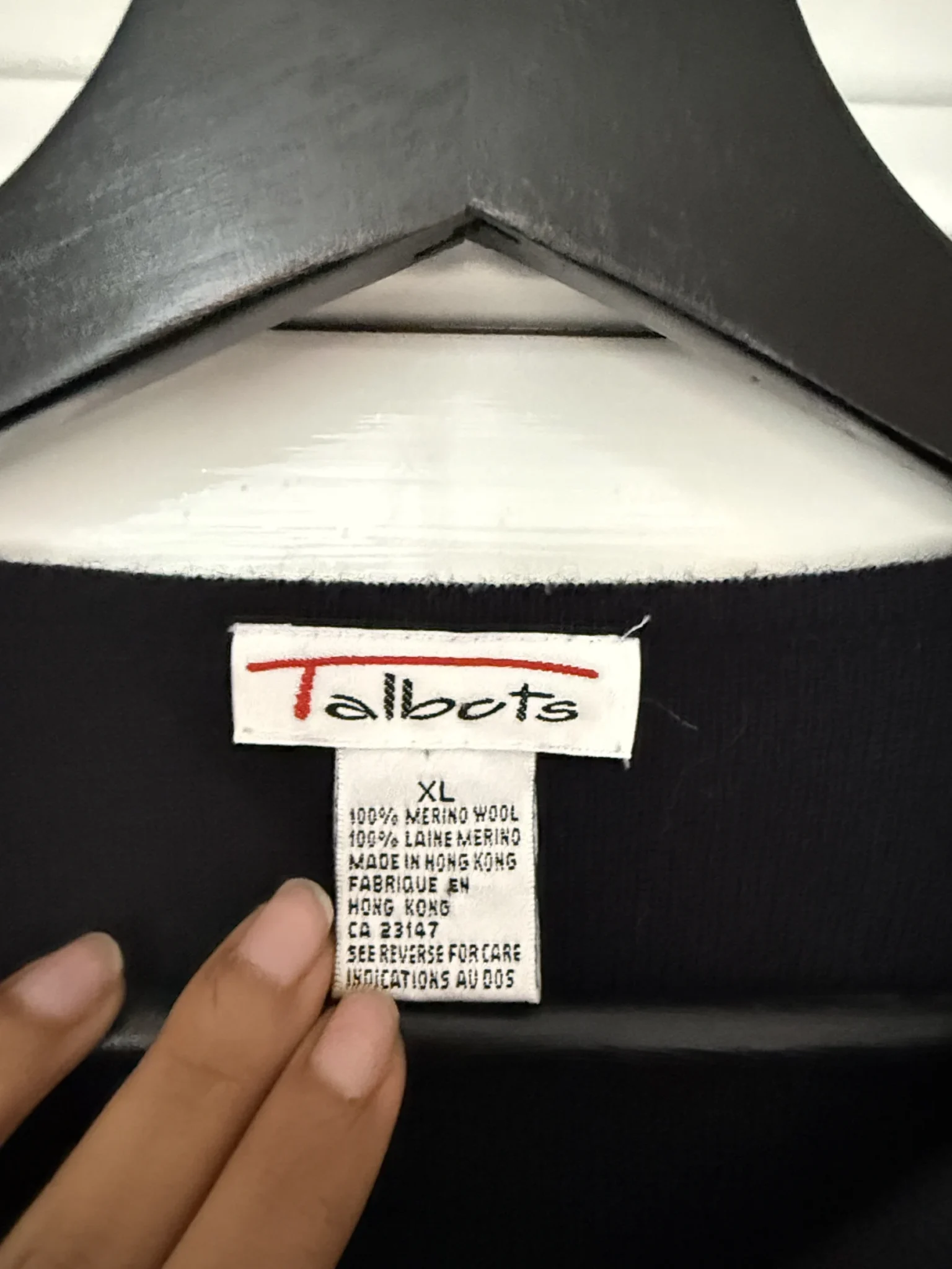 Image for Veste des années 90 - 100% laine de mérinos