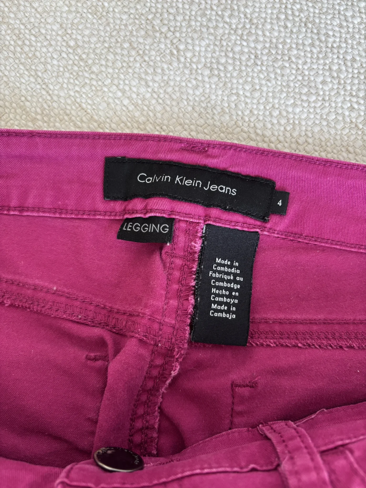 Image for Pantalon fushia Calvin Klein