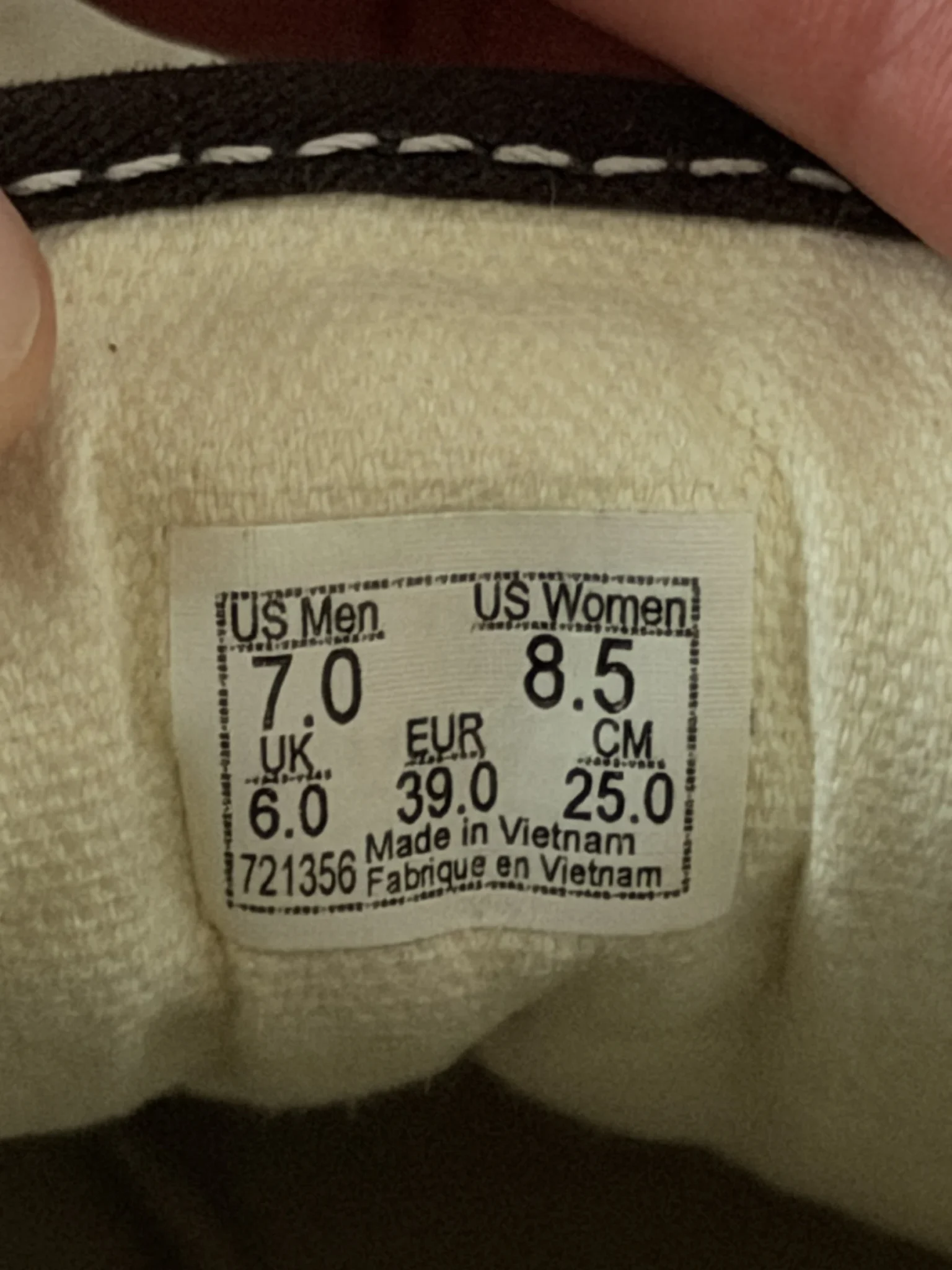 Image for Vans 8.5 US FEMMES