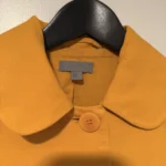 Thumbnail for Manteau col claudine COS jaune en coton