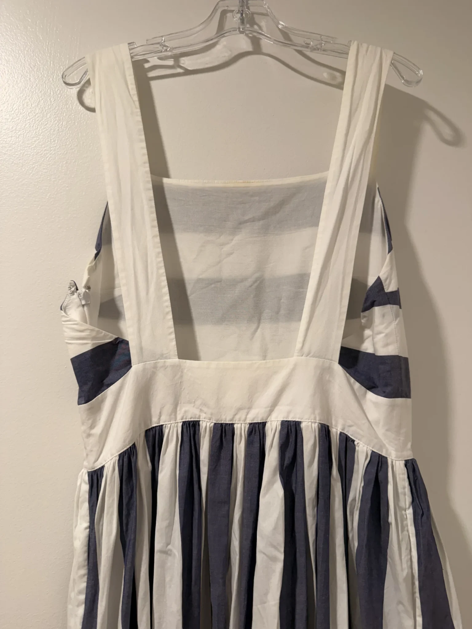 Image for Robe rayée bleu et blanc décolletée dans le dos COS