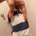 Thumbnail for Robe rayée bleu et blanc décolletée dans le dos COS