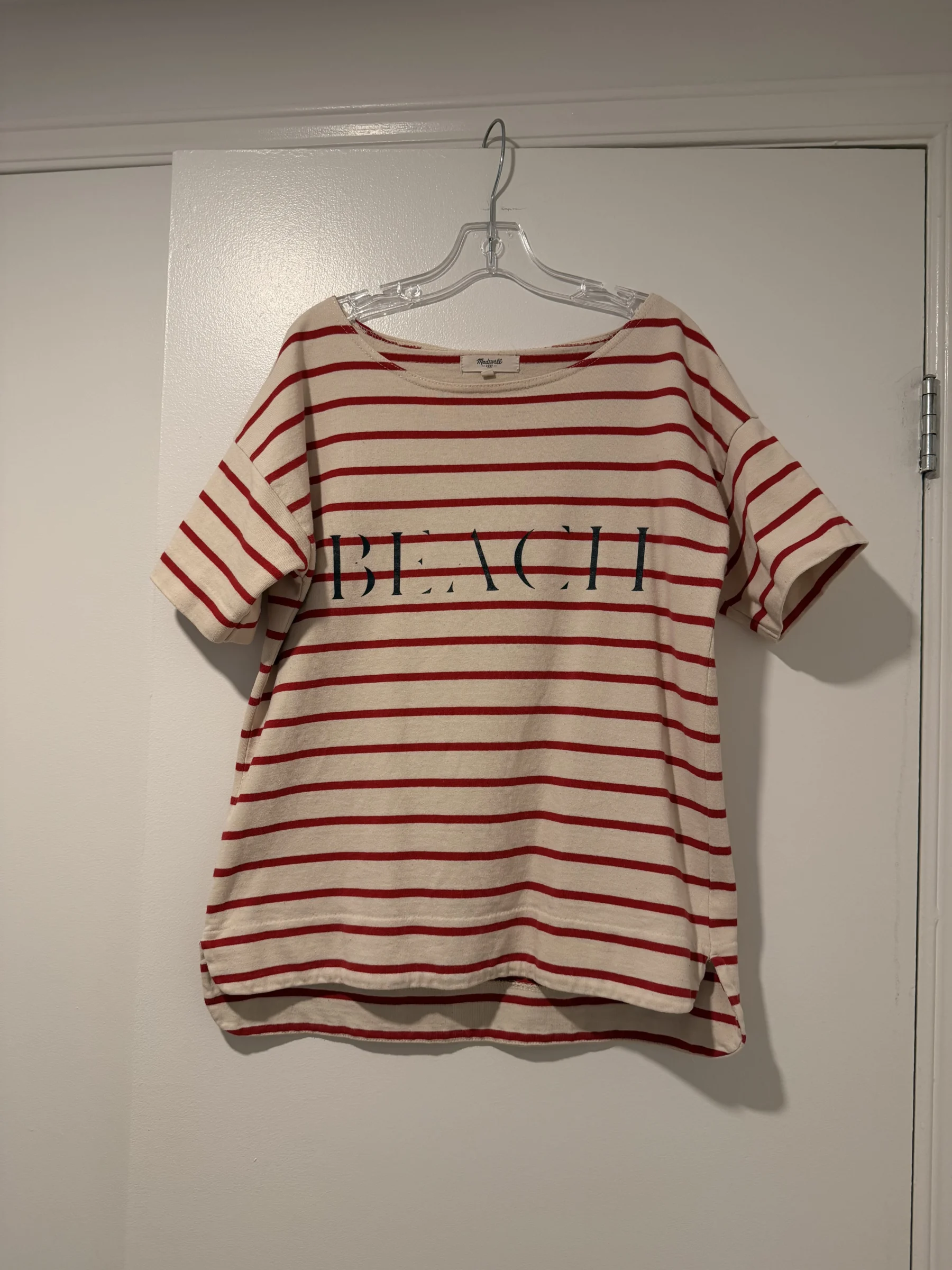 T-shirt droit en coton épais Madewell Madewell seconde main