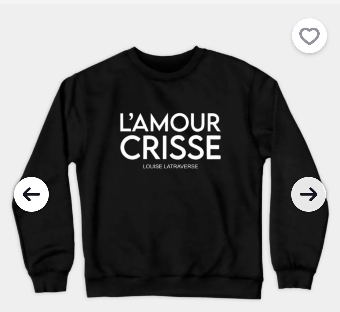Chandail L’amour crisse *Autre seconde main
