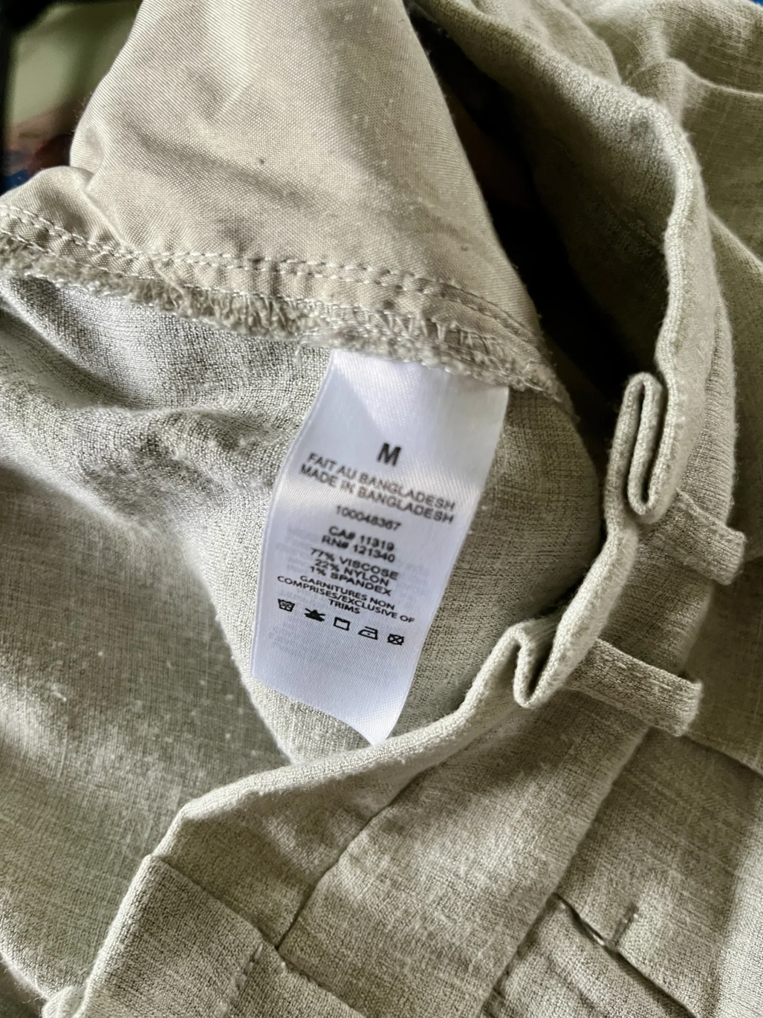 Image for Pantalon effet lin
