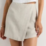 Thumbnail for 🌷Linen skirt-shorts - Quince