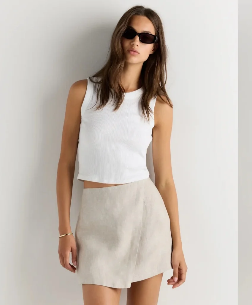 Image for 🌷Linen skirt-shorts - Quince