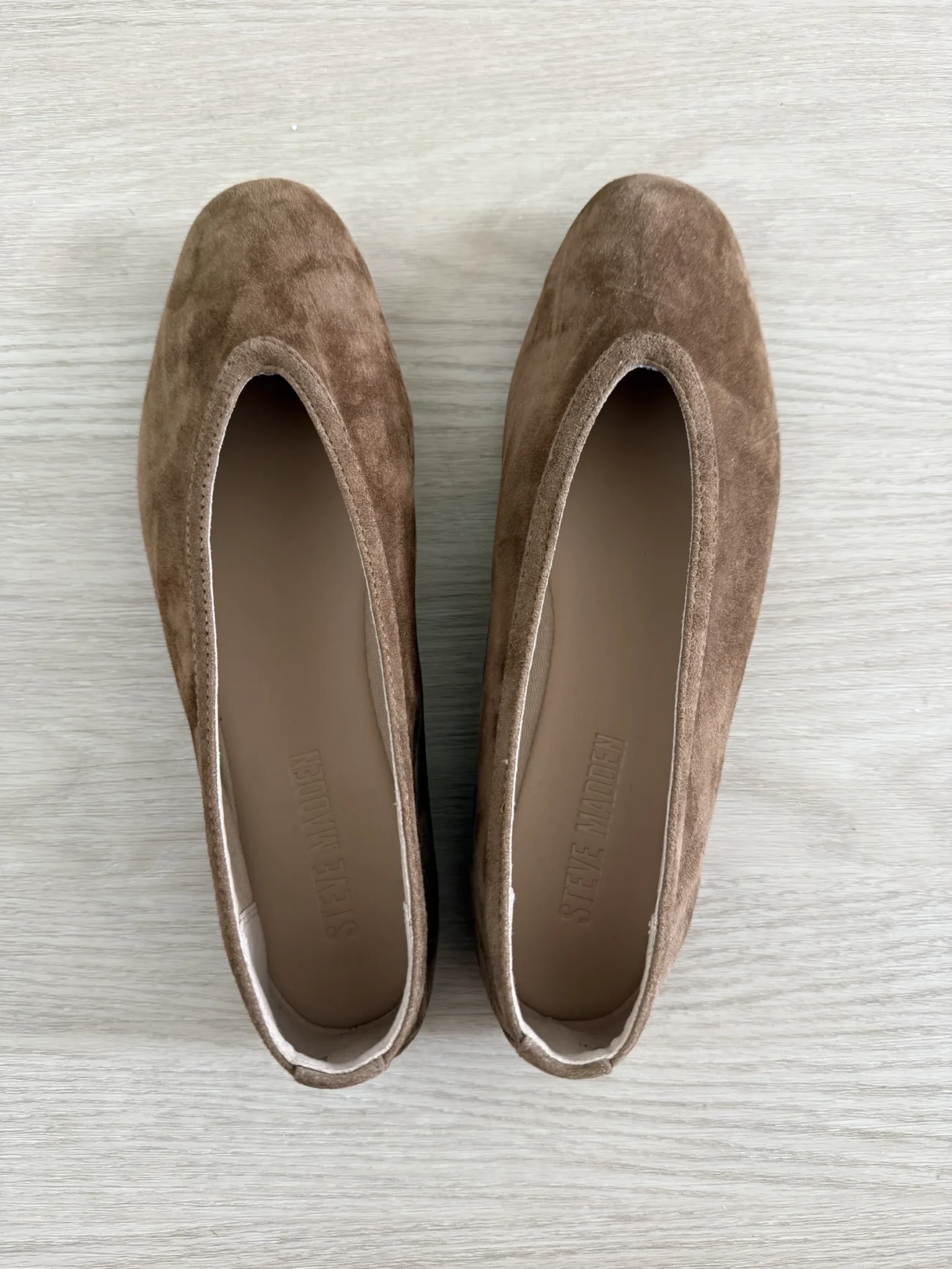 Featured image for Ballerines suède Steve Madden - brun clair