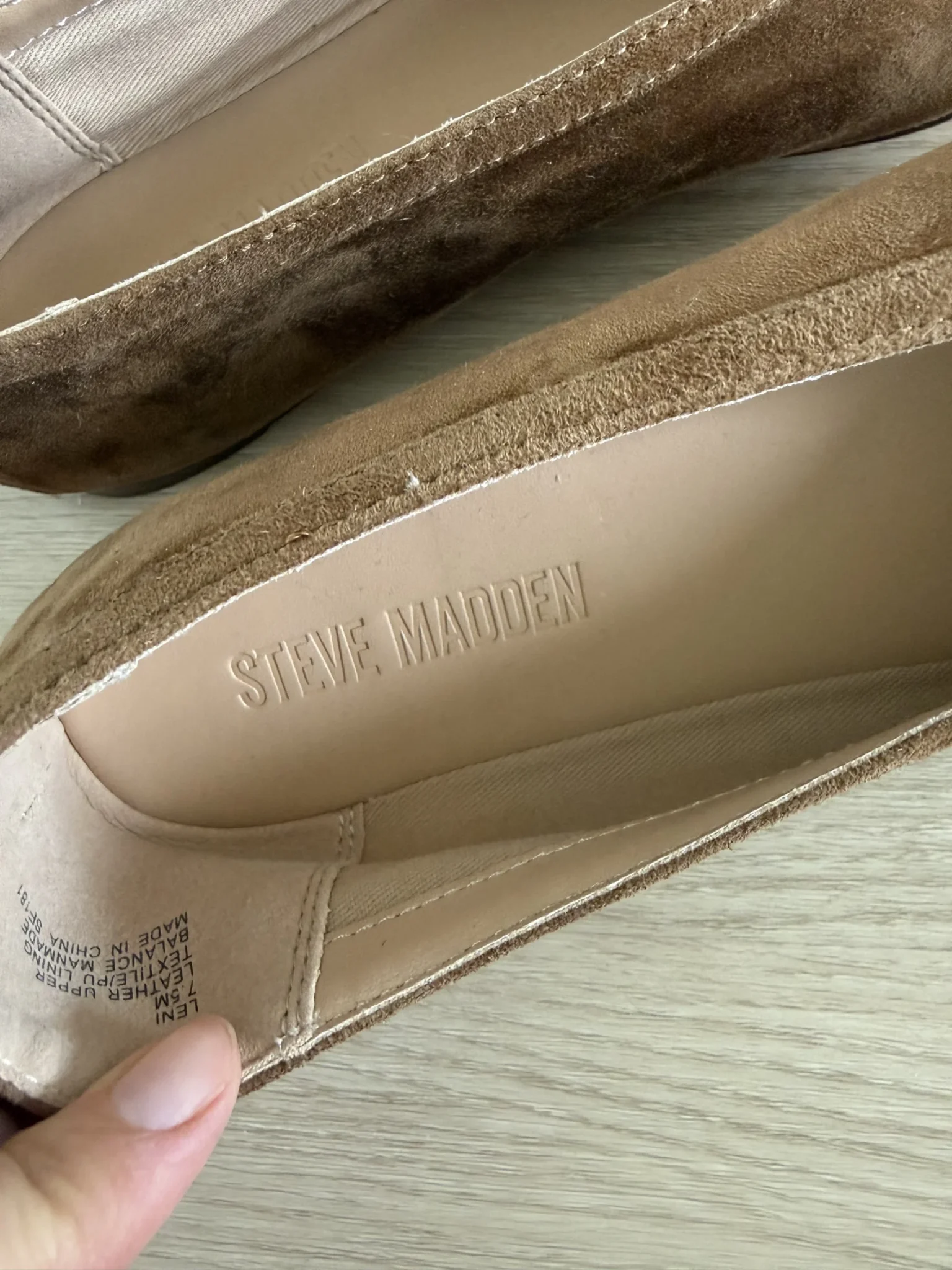 Image for Ballerines suède Steve Madden - brun clair