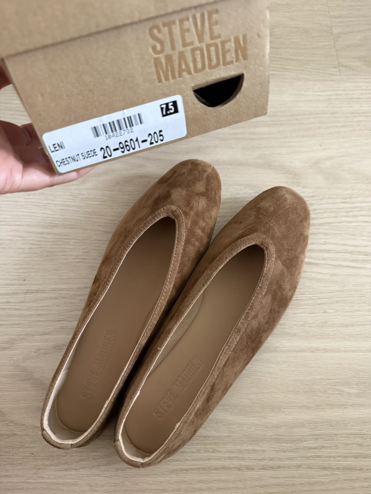 Image for Ballerines suède Steve Madden - brun clair