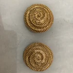 Thumbnail for Gold-tone bracelet and clip-on earrings set