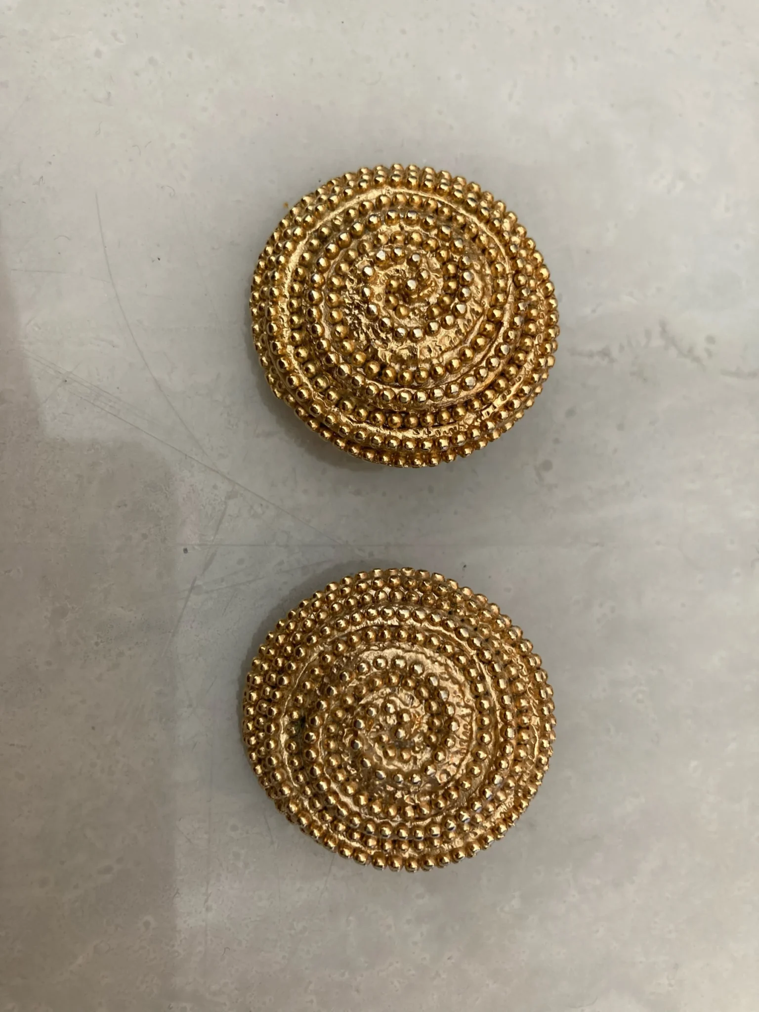Image for Gold-tone bracelet and clip-on earrings set