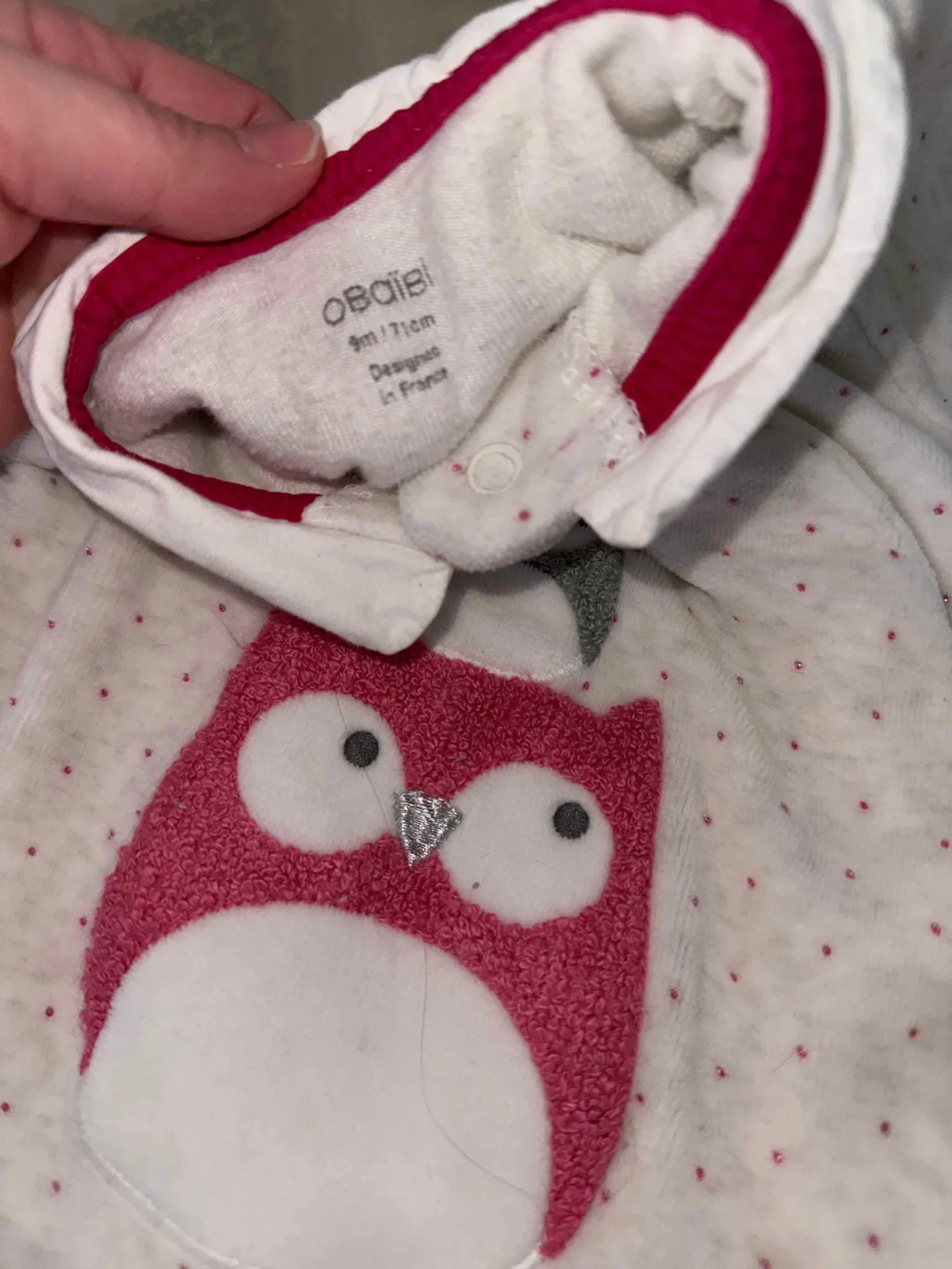 Image for 6 pyjamas d'hiver 9mois bébé fille