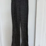 Thumbnail for Pantalon noir brillant extensible