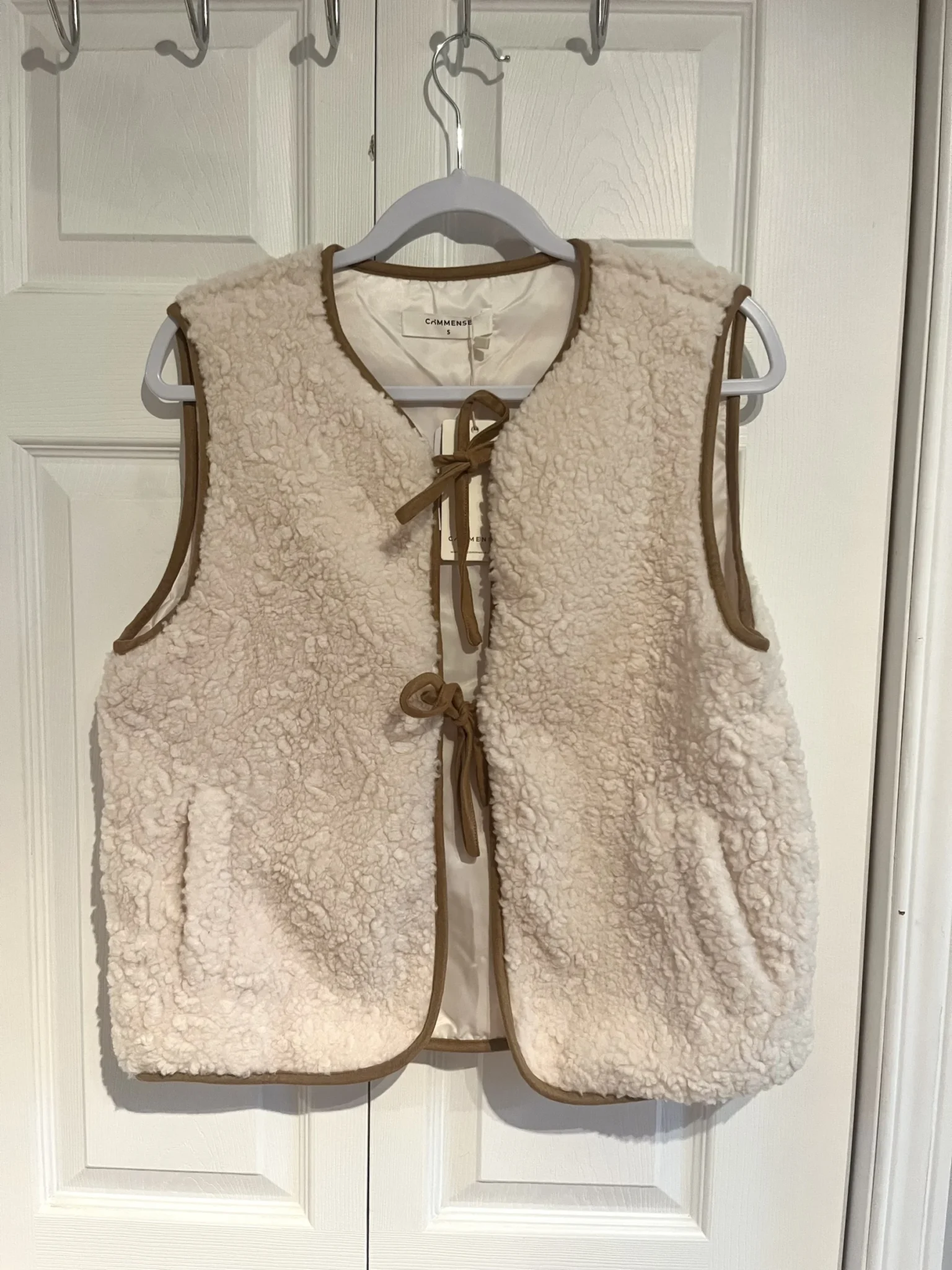 Image for Veste en sherpa Commense avec lacet sur le devant