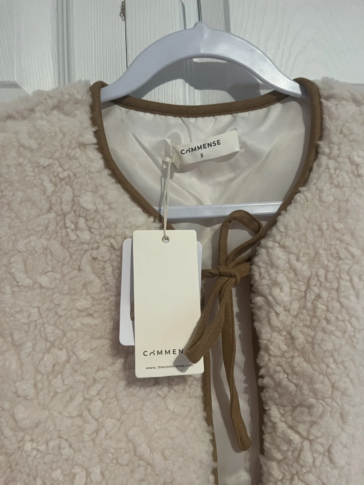 Image for Veste en sherpa Commense avec lacet sur le devant