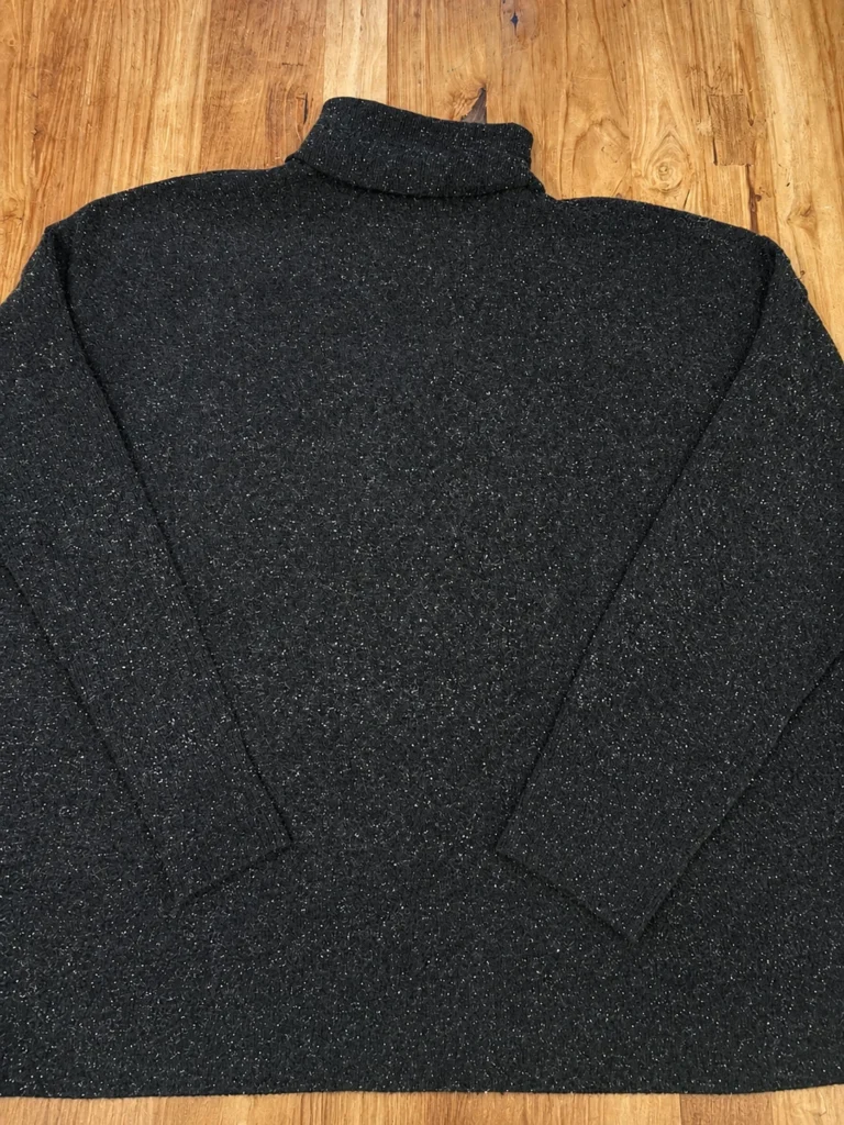 Featured image for COS – black speckled high-neck jumper, 100% wool