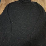 Thumbnail for COS – black speckled high-neck jumper, 100% wool