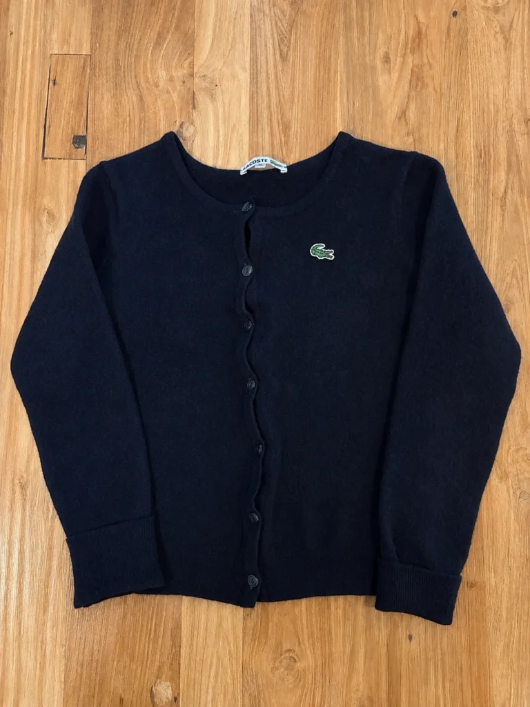 Featured image for Lacoste – dark navy blue cardigan for children
