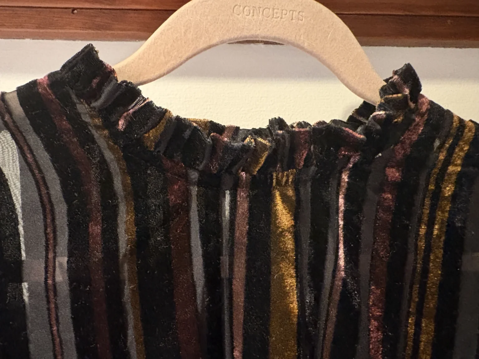 Image for Part Two Copenhagen - blouse Nara en velours rayé