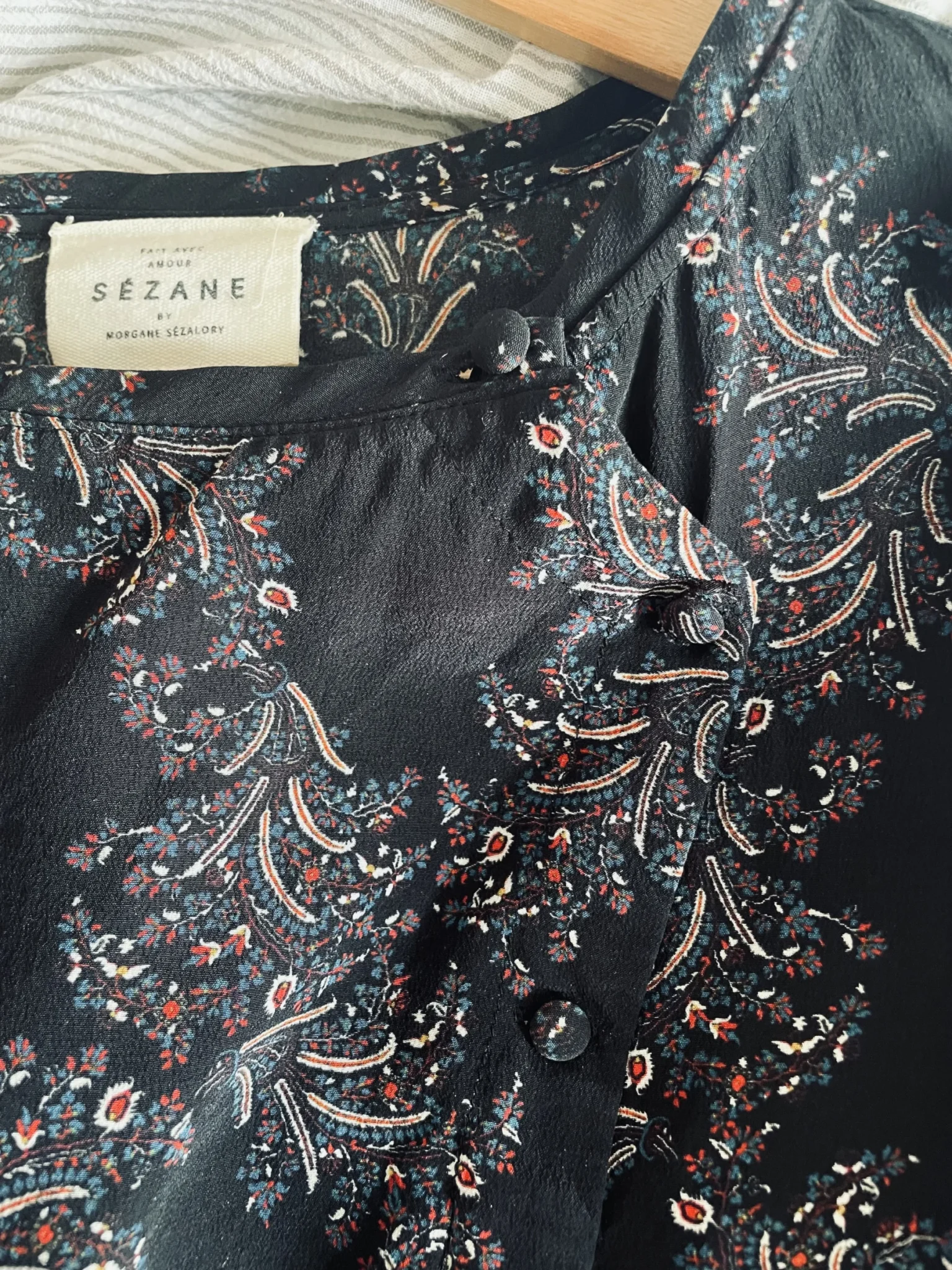 Image for Blouse Sézane motif cachemire