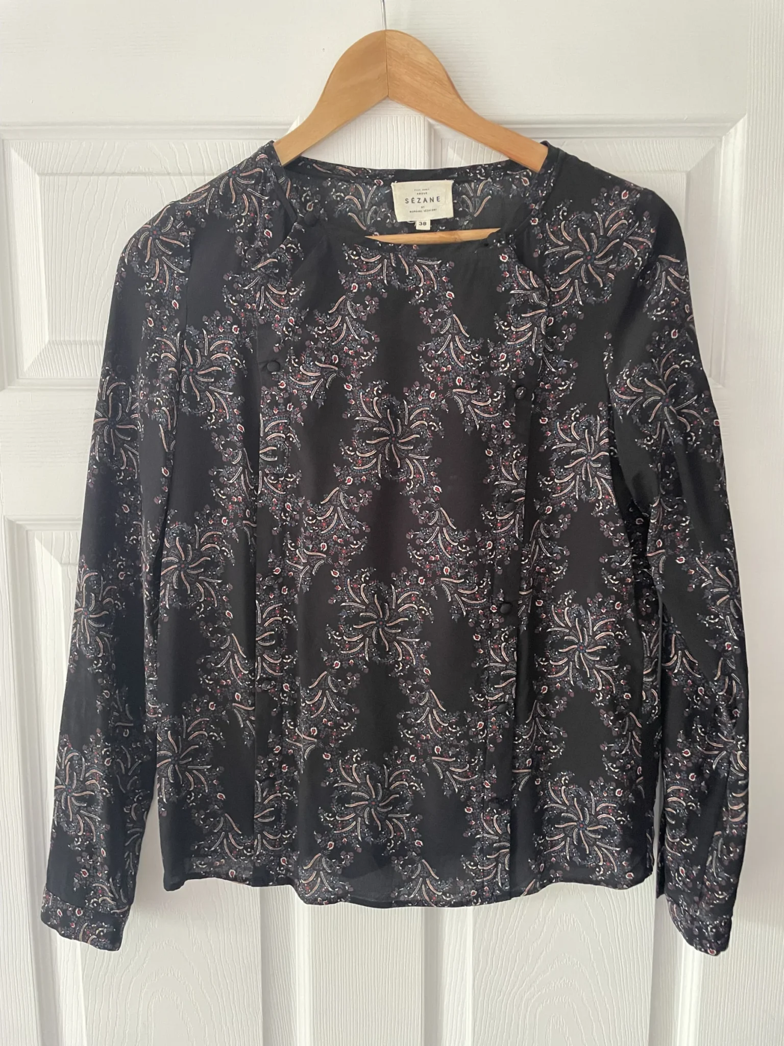 Image for Blouse Sézane motif cachemire