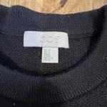 Thumbnail for Cos –  navy blue 100% wool jumper.