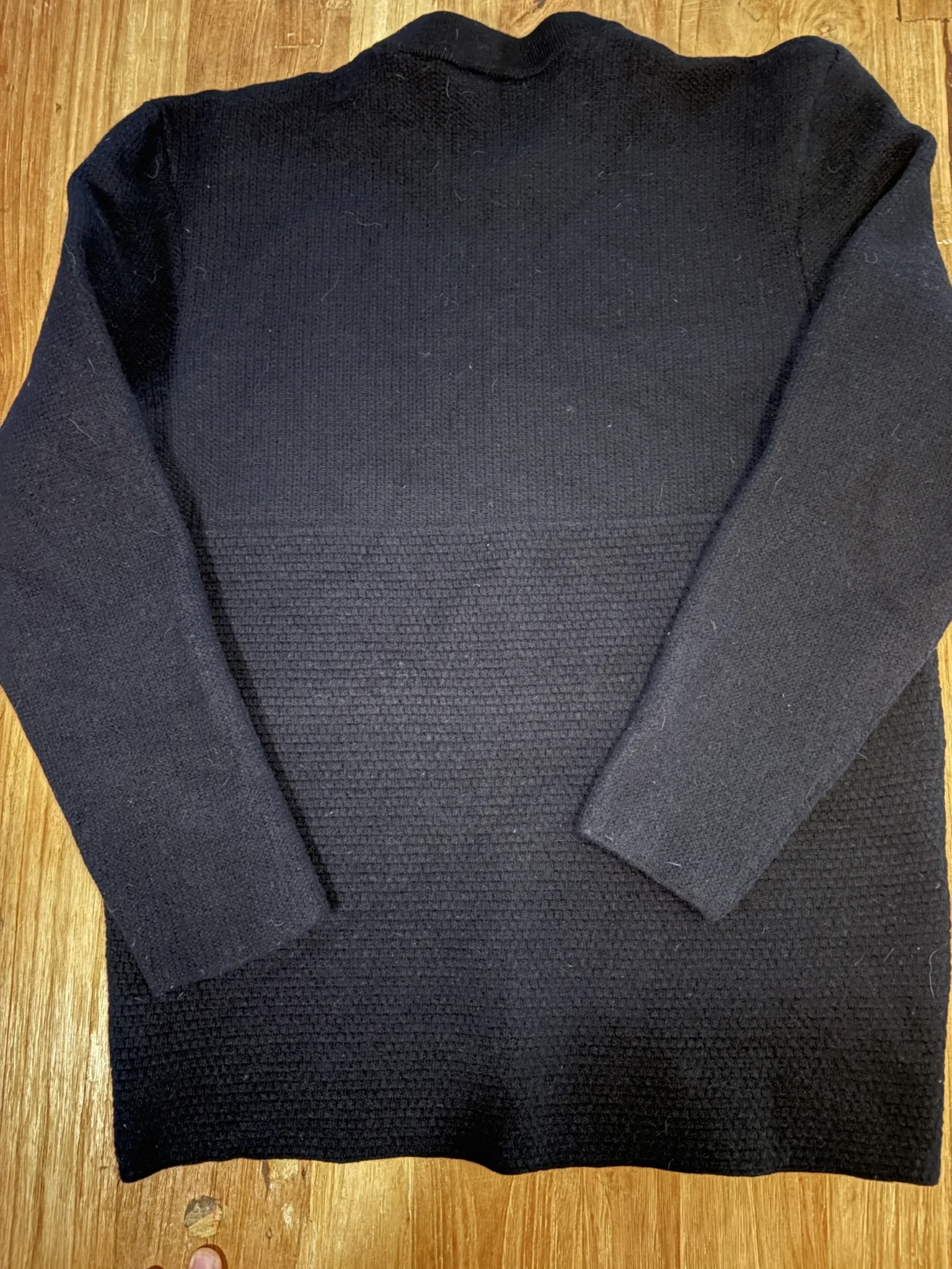 Image for Cos –  navy blue 100% wool jumper.
