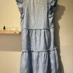Thumbnail for Mélissa Nepton - robe rayée bleu et blanc en lin et coton