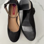 Thumbnail for Shiny block-heel pumps